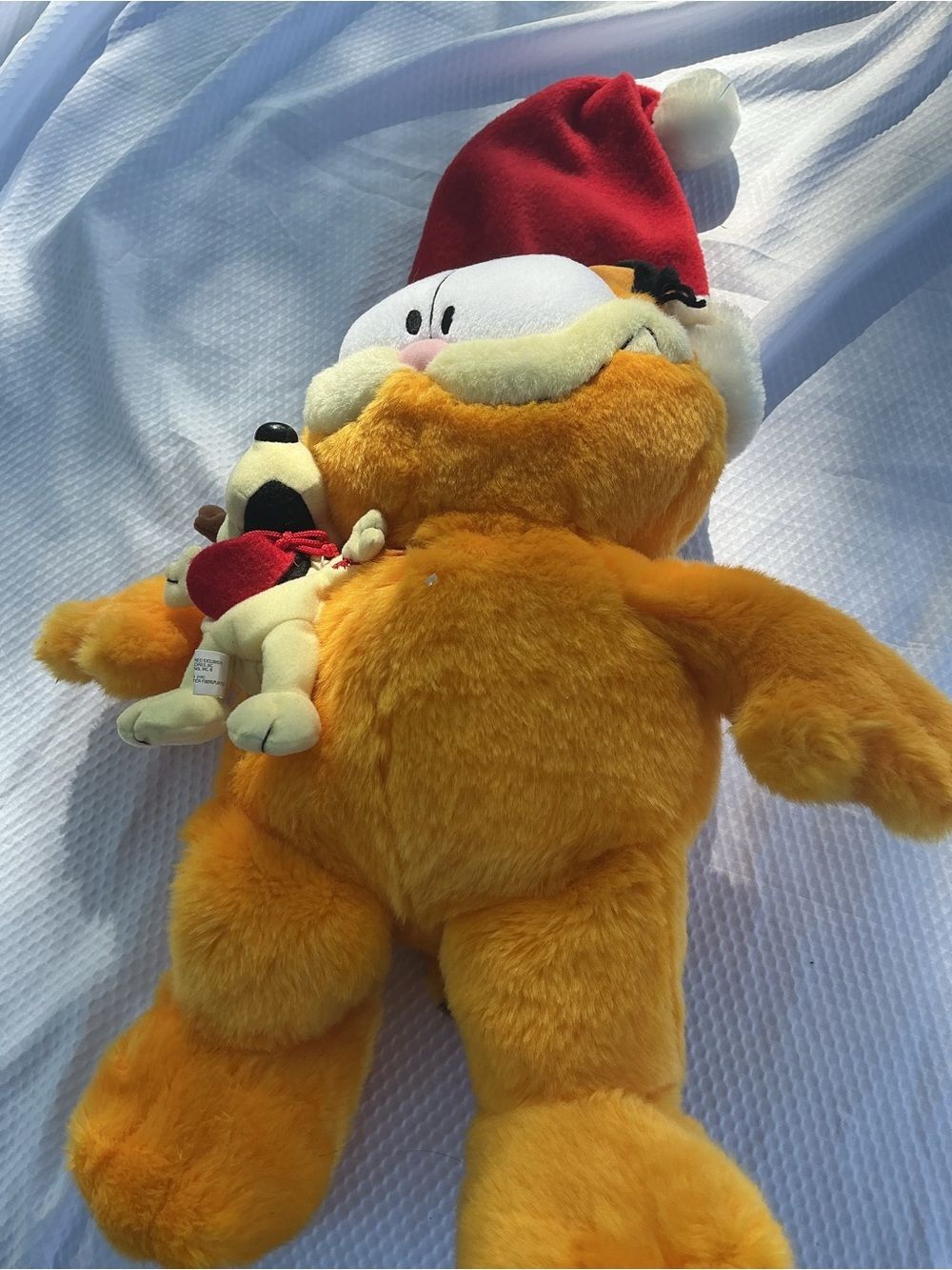 Garfield Plush Toy with Holiday Hat - Orange limited edition 25 years.